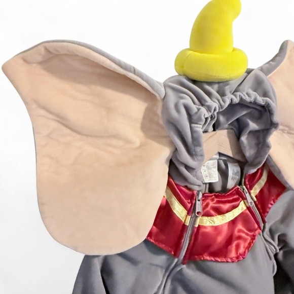 VTG Disney Store Plush Dumbo Flying Elephant Costume 18-24M Hooded Halloween‎ - Picture 8 of 14